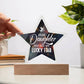 You Are My Lucky Star - Printed Acrylic Star Plaque - Glittering Heights