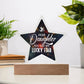 You Are My Lucky Star - Printed Acrylic Star Plaque - Glittering Heights