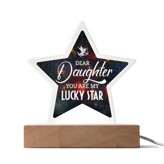 You Are My Lucky Star - Printed Acrylic Star Plaque - Glittering Heights