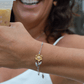 You Are My Sunshine - Golden Sunflower Bracelet - Glittering Heights