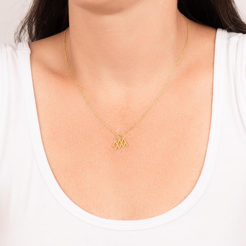 Your Horoscope Necklace - Aquarius - Glittering Heights