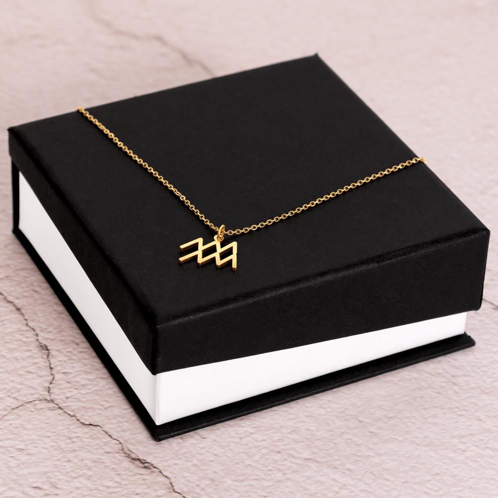 Your Horoscope Necklace - Aquarius - Glittering Heights