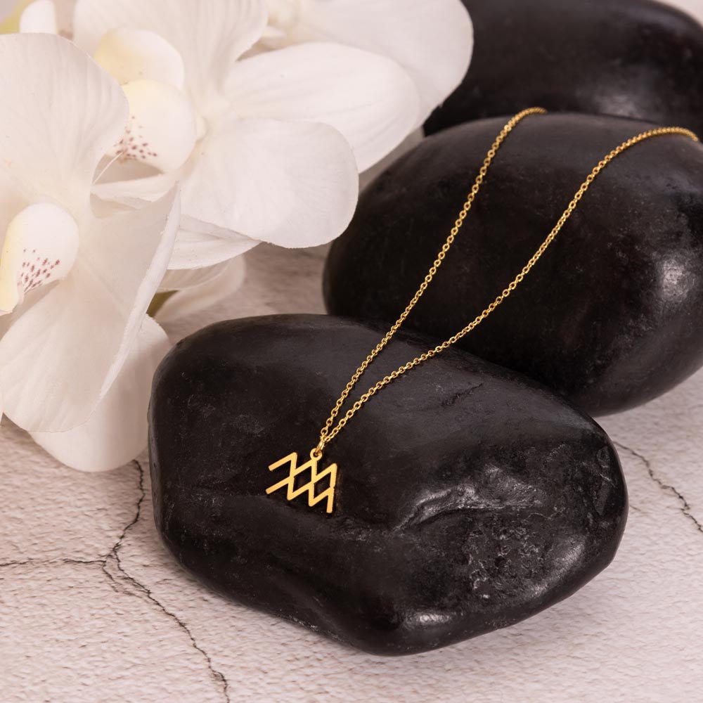 Your Horoscope Necklace - Aquarius - Glittering Heights