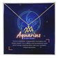 Your Horoscope Necklace - Aquarius - Glittering Heights