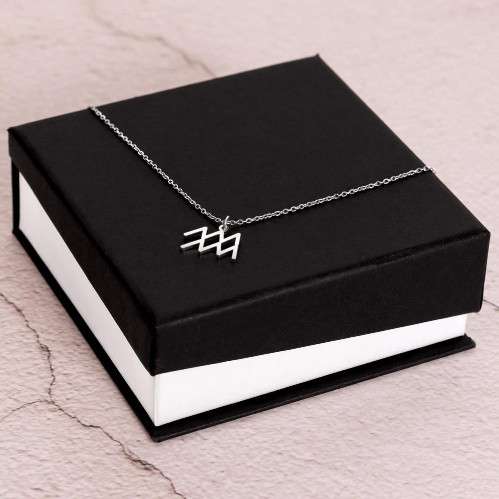 Your Horoscope Necklace - Aquarius - Glittering Heights