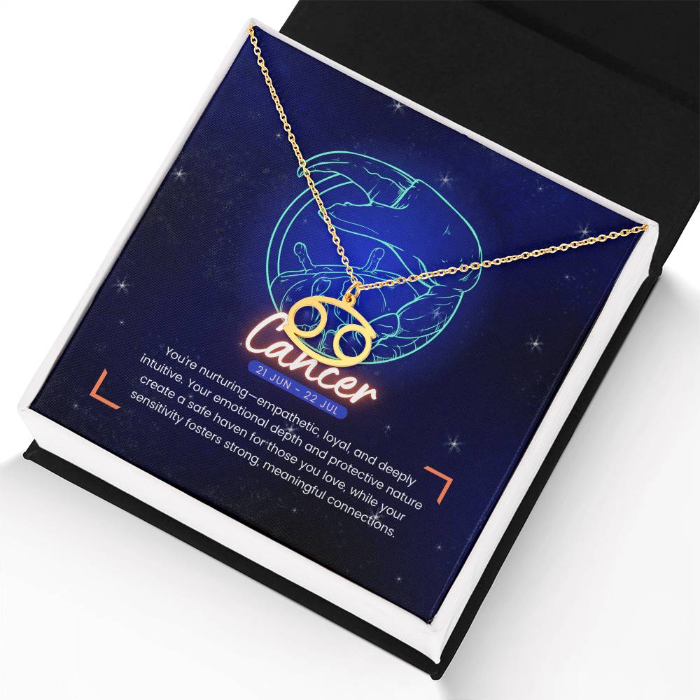 Your Horoscope Necklace - Cancer - Glittering Heights