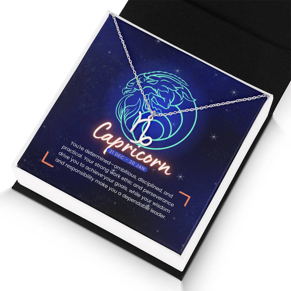 Your Horoscope Necklace - Capricorn - Glittering Heights