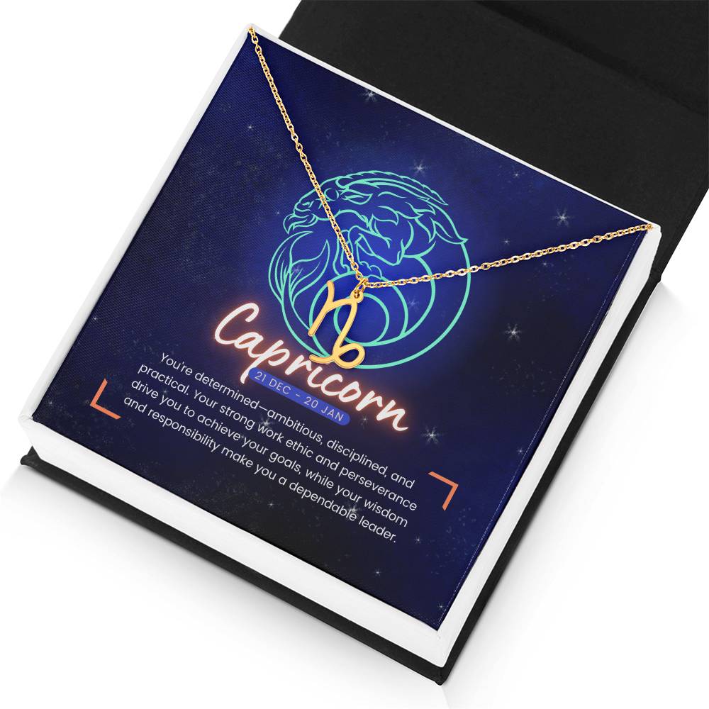 Your Horoscope Necklace - Capricorn - Glittering Heights