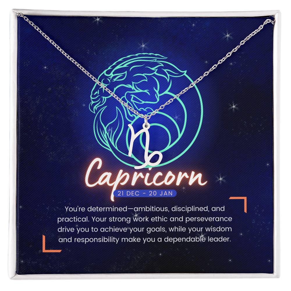 Your Horoscope Necklace - Capricorn - Glittering Heights