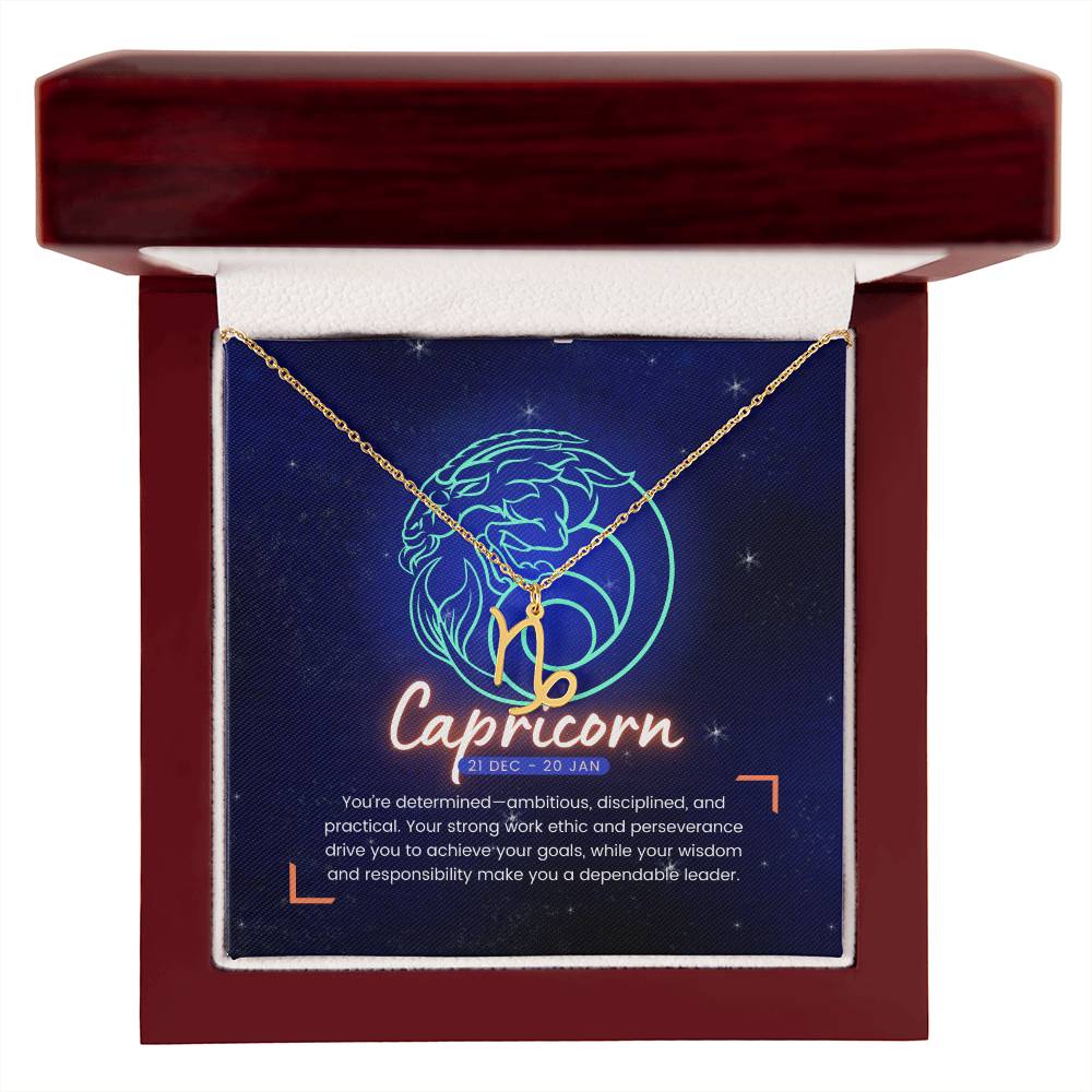Your Horoscope Necklace - Capricorn - Glittering Heights