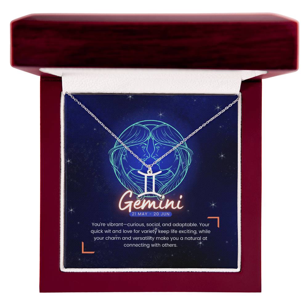 Your Horoscope Necklace - Gemini - Glittering Heights