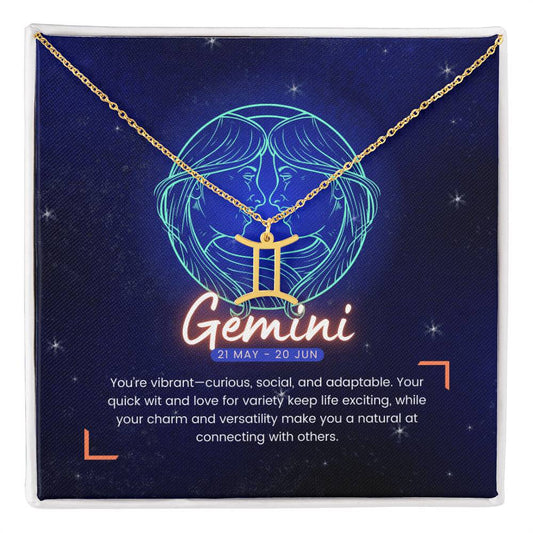Your Horoscope Necklace - Gemini - Glittering Heights