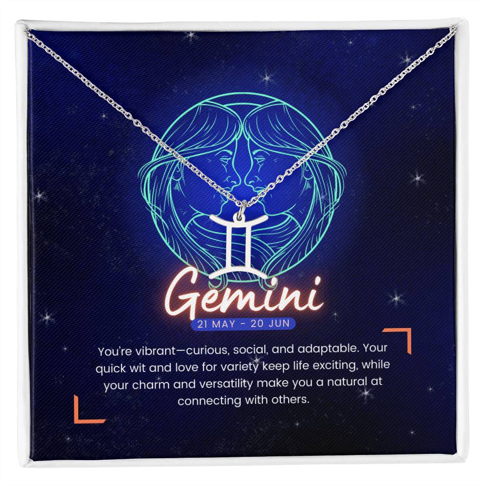 Your Horoscope Necklace - Gemini - Glittering Heights