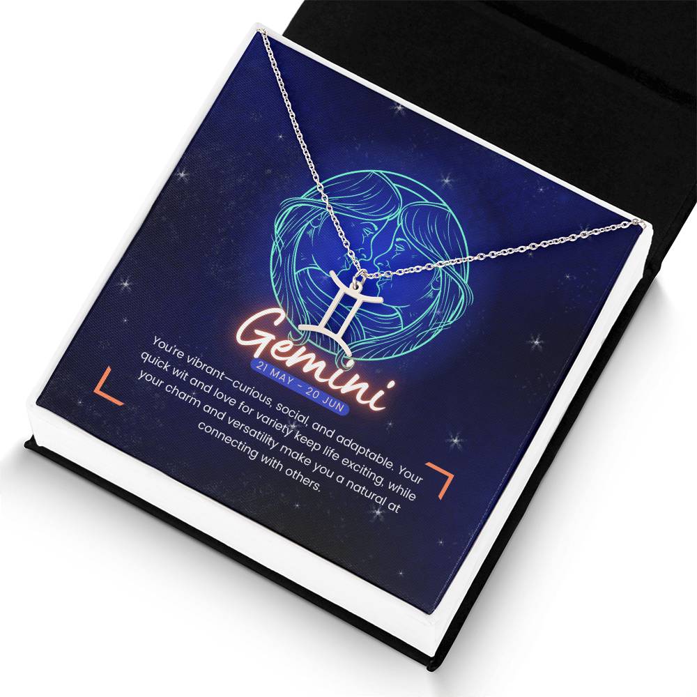 Your Horoscope Necklace - Gemini - Glittering Heights