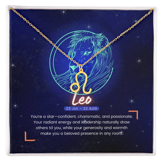 Your Horoscope Necklace - Leo - Glittering Heights