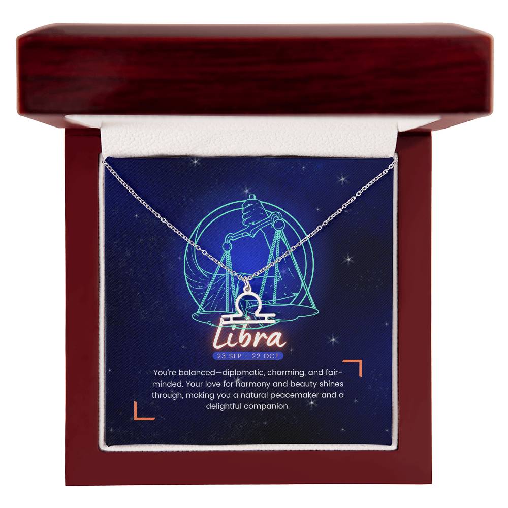 Your Horoscope Necklace - Libra - Glittering Heights