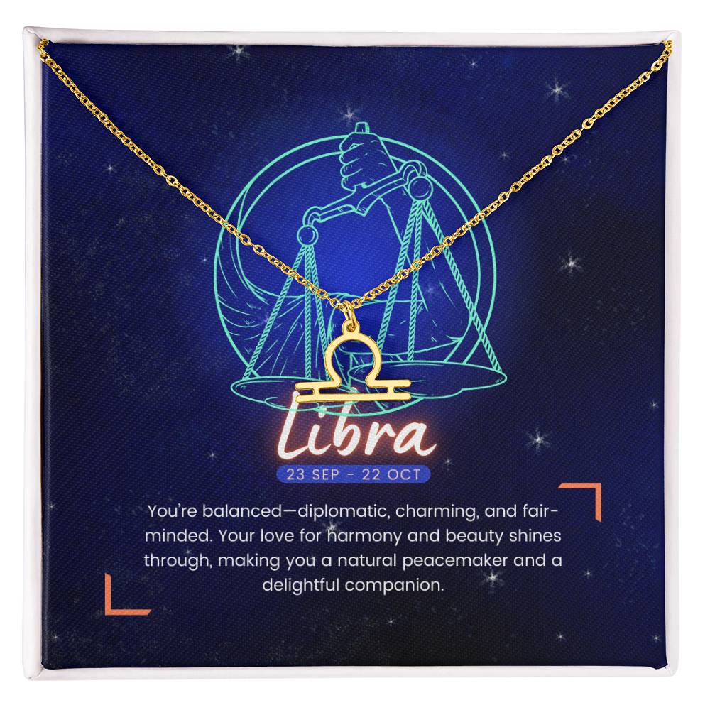 Your Horoscope Necklace - Libra - Glittering Heights