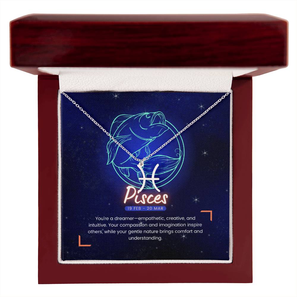 Your Horoscope Necklace - Pisces - Glittering Heights