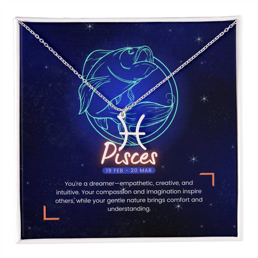 Your Horoscope Necklace - Pisces - Glittering Heights