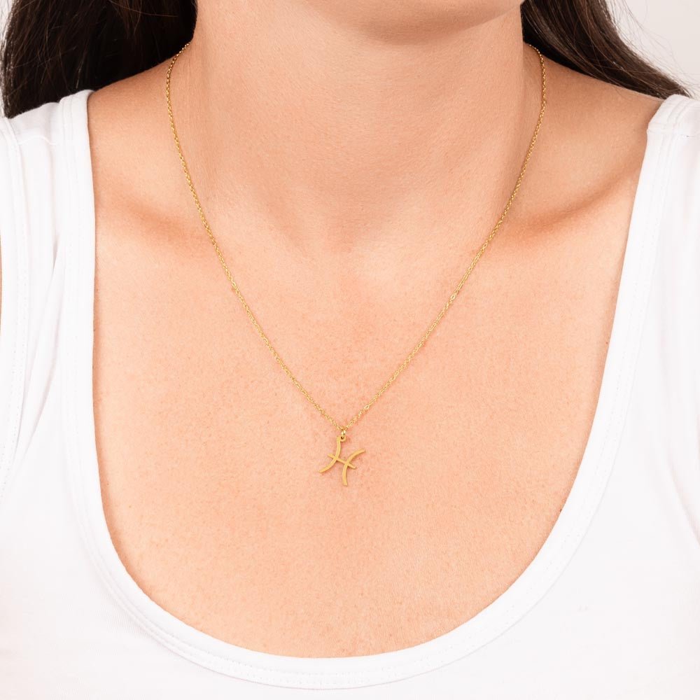 Your Horoscope Necklace - Pisces - Glittering Heights