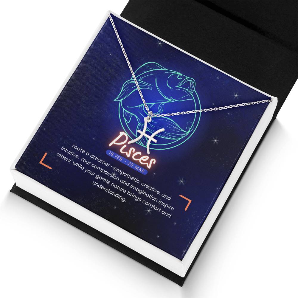 Your Horoscope Necklace - Pisces - Glittering Heights
