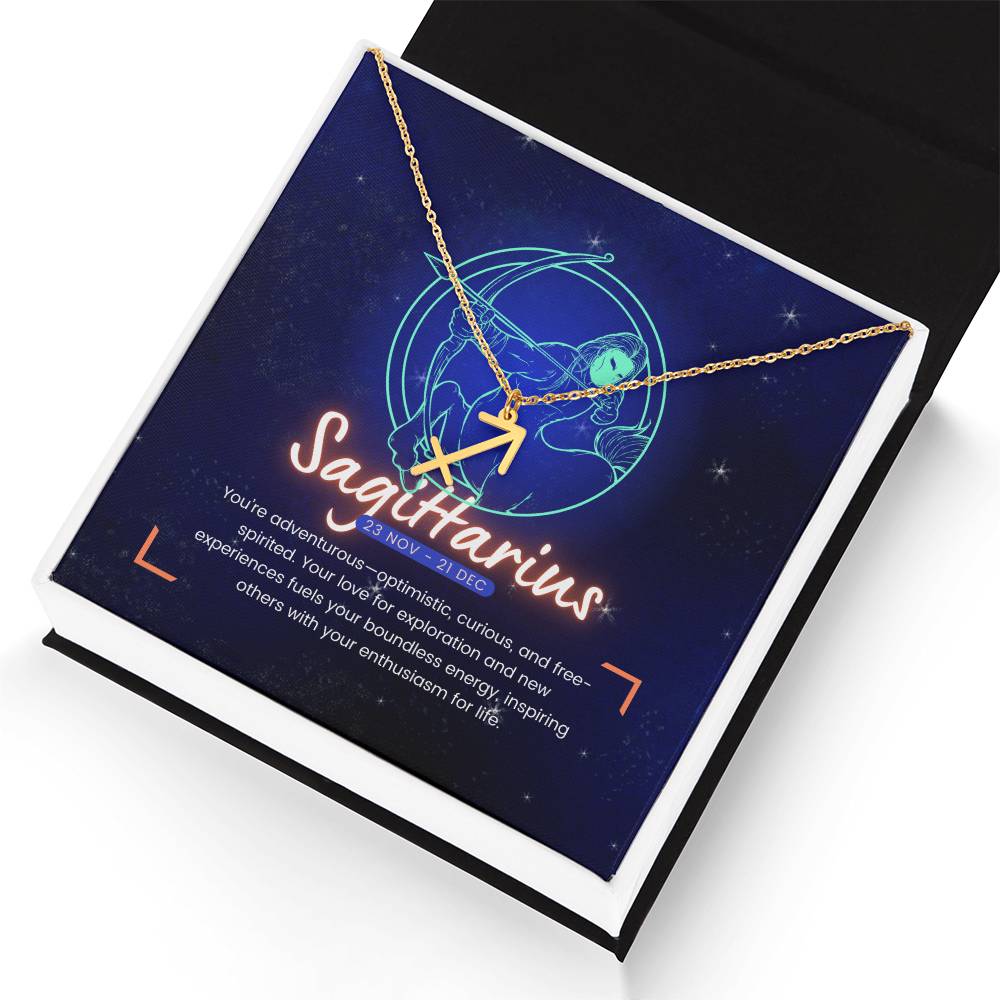 Your Horoscope Necklace - Sagittarius - Glittering Heights