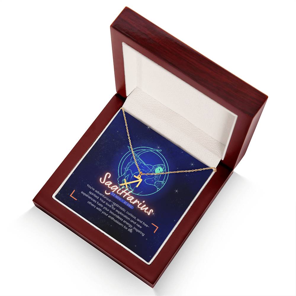 Your Horoscope Necklace - Sagittarius - Glittering Heights