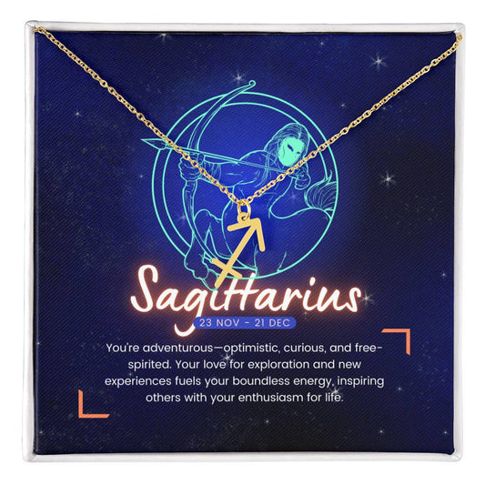 Your Horoscope Necklace - Sagittarius - Glittering Heights