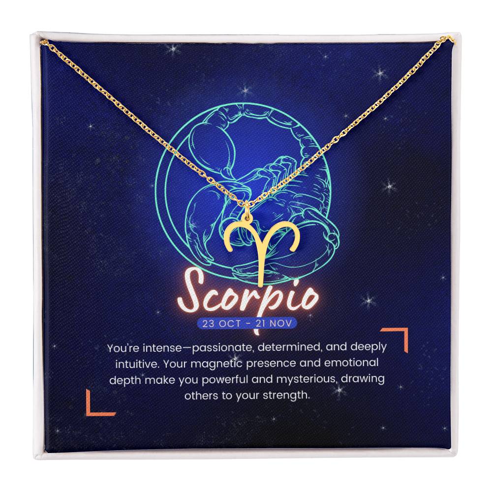 Your Horoscope Necklace - Scorpio - Glittering Heights