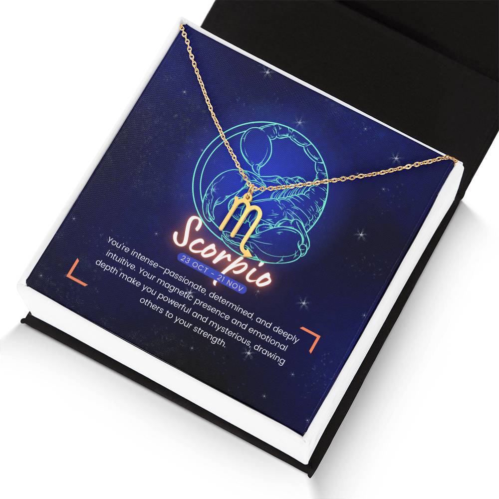 Your Horoscope Necklace - Scorpio - Glittering Heights