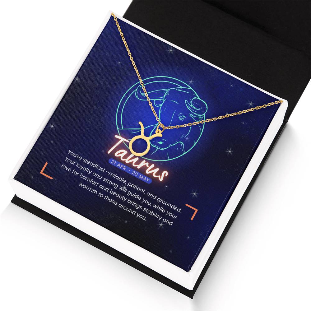 Your Horoscope Necklace - Taurus - Glittering Heights