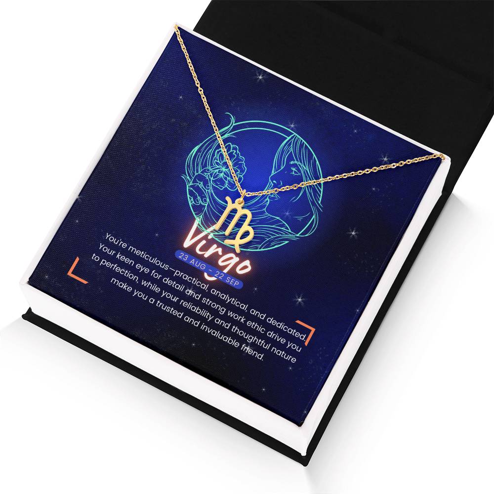 Your Horoscope Necklace - Virgo - Glittering Heights