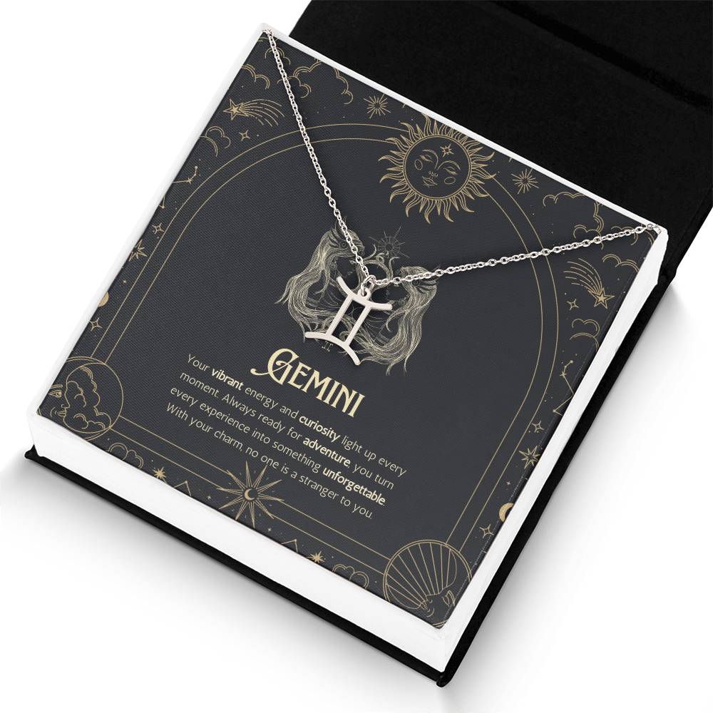 Your Zodiac Necklace - Gemini - Glittering Heights