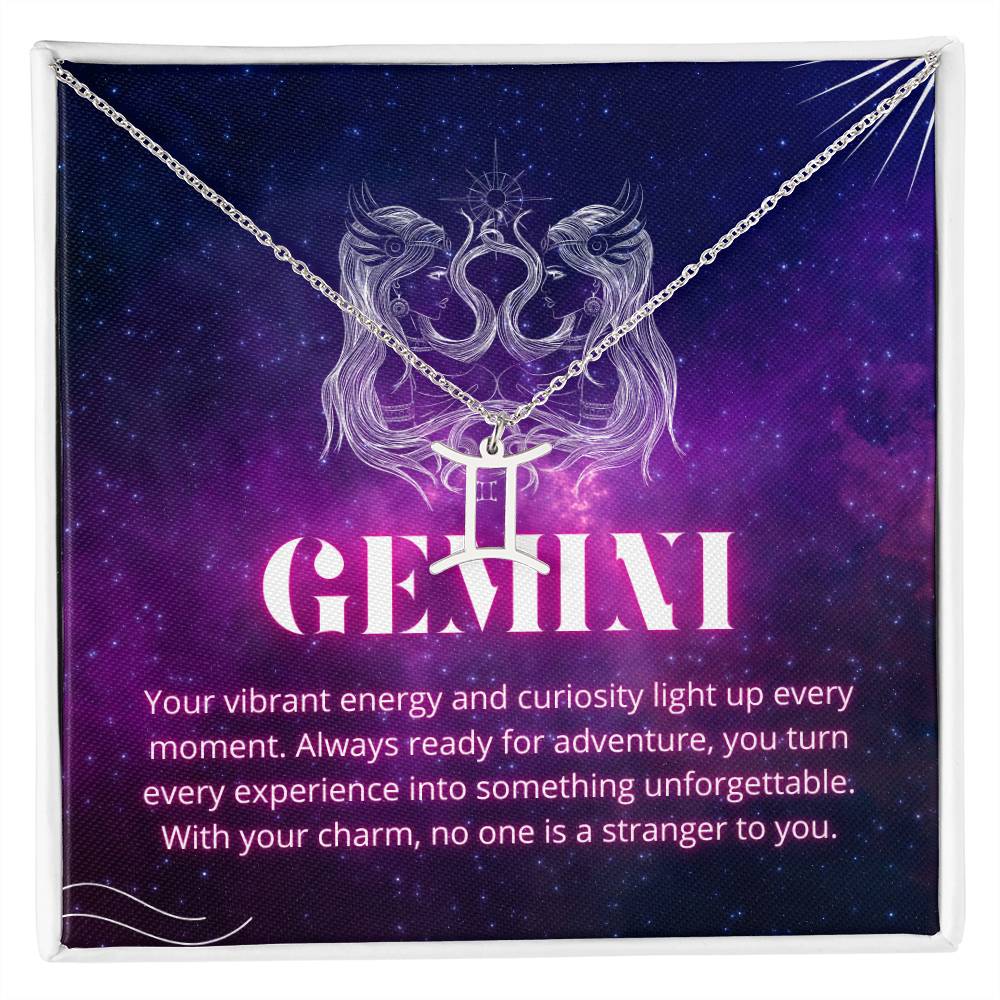 Your Zodiac Necklace - Gemini - Glittering Heights