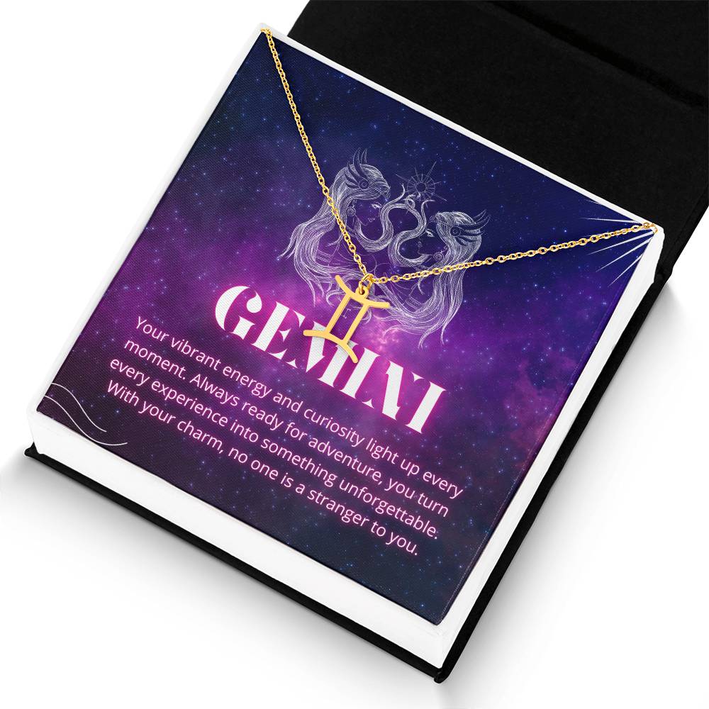 Your Zodiac Necklace - Gemini - Glittering Heights