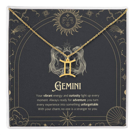 Your Zodiac Necklace - Gemini - Glittering Heights