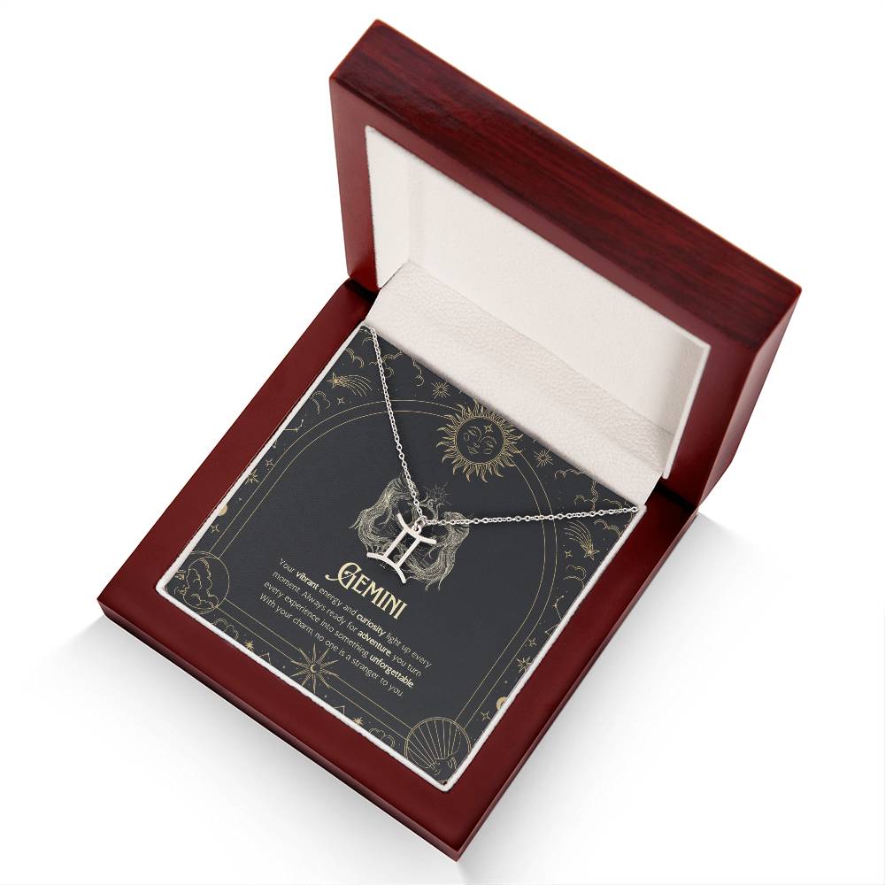 Your Zodiac Necklace - Gemini - Glittering Heights