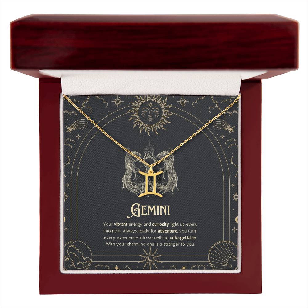Your Zodiac Necklace - Gemini - Glittering Heights