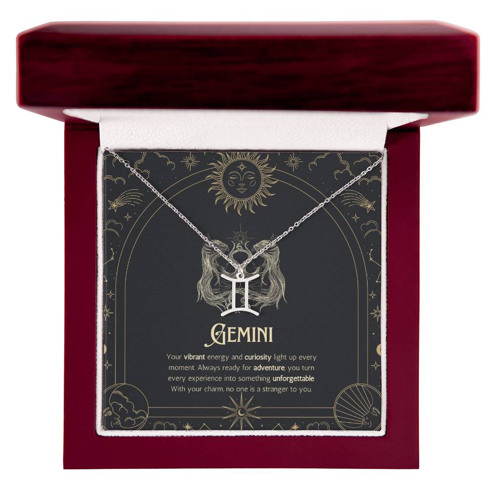 Your Zodiac Necklace - Gemini - Glittering Heights