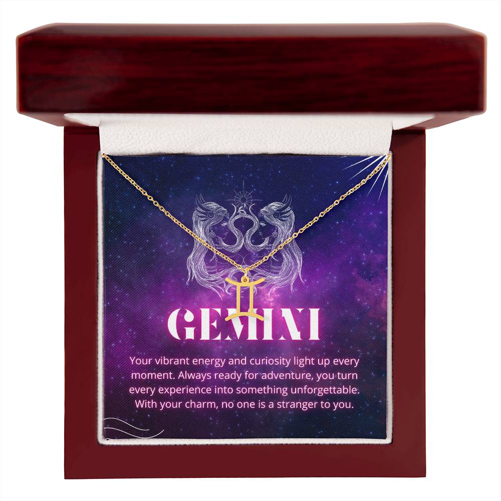 Your Zodiac Necklace - Gemini - Glittering Heights